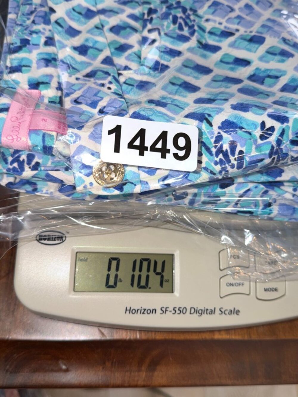 Lilly Pulitzer Women's Pants Size 2 Blue Geometric Floral Cotton Blend - Picture 8 of 8